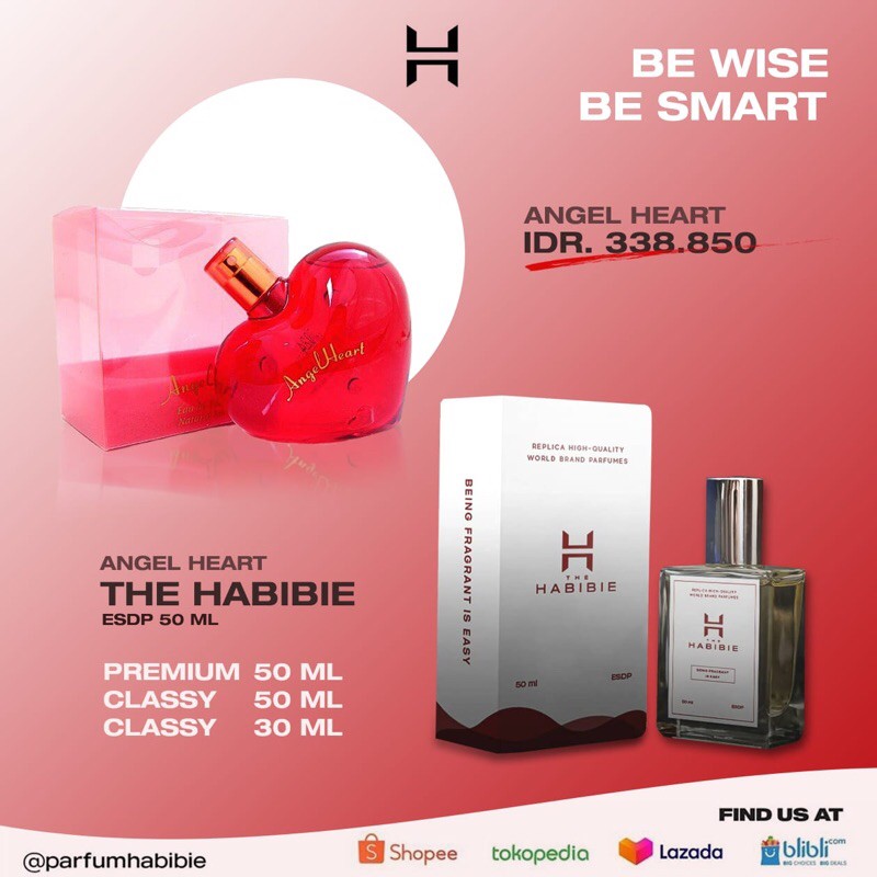 Habibie Parfum Angel Heart Refill Parfum Original Taste 99%