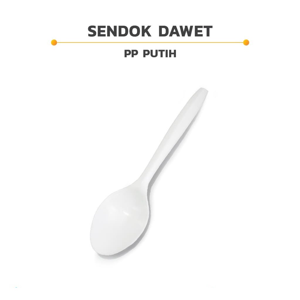 

Sendok Dawet PP Putih / 50 pcs / Sendok Plastik Es Buah, Sop, Kuah