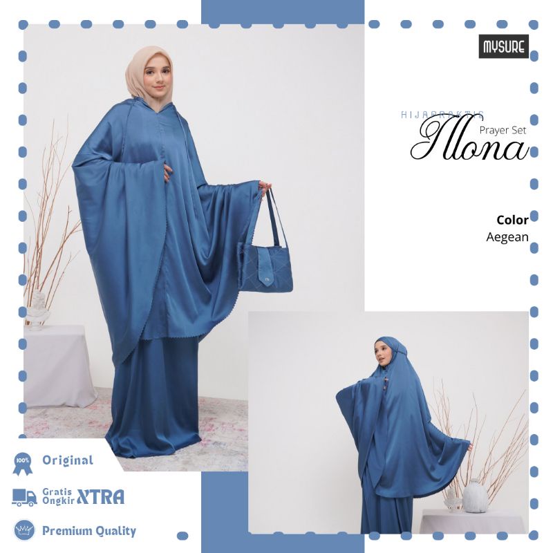 Mukena Dewasa Terbaru 2022 Model Kepala Lepas by Illona Premium
