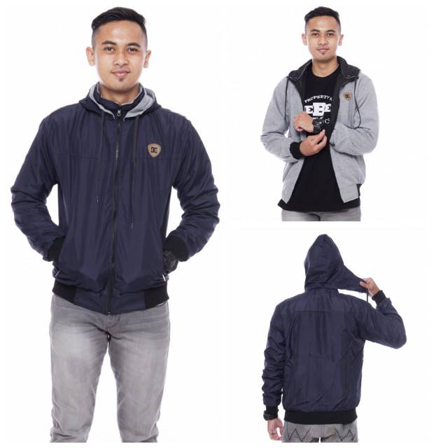 Jaket DC bulak balik Jaket pria