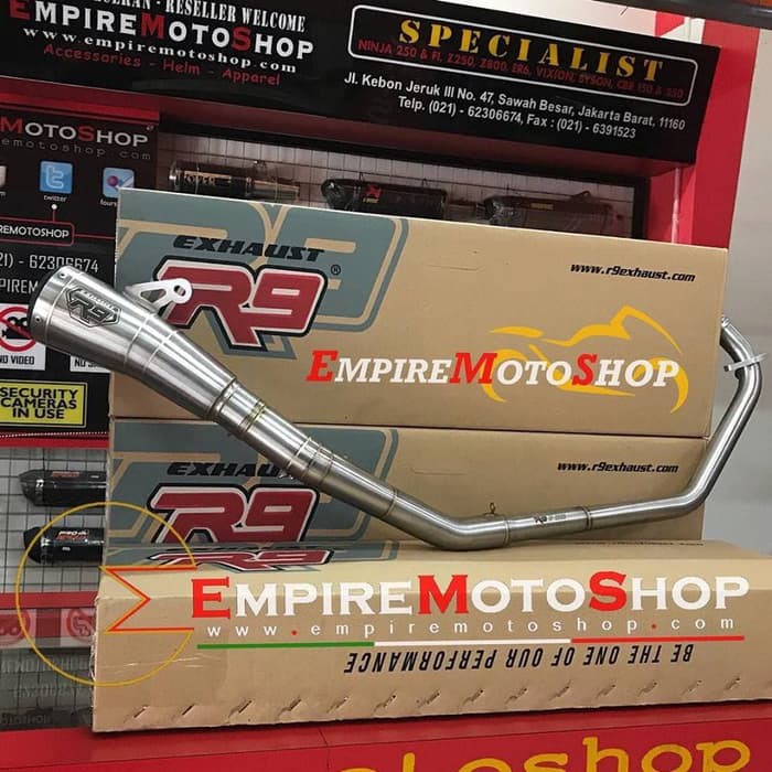 Jual Knalpot R9 GP CB150 All New GPX Stainless SS Fullsystem CB 150 Limited