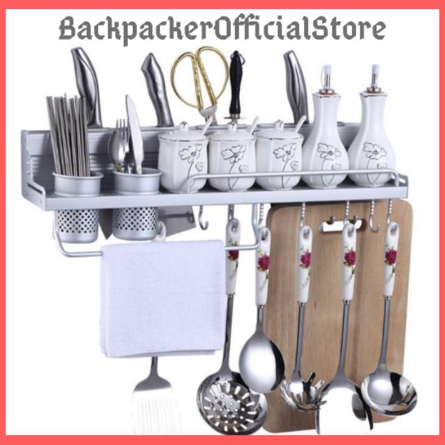 Rak dapur/Rak dinding dapur Bahan aluminium