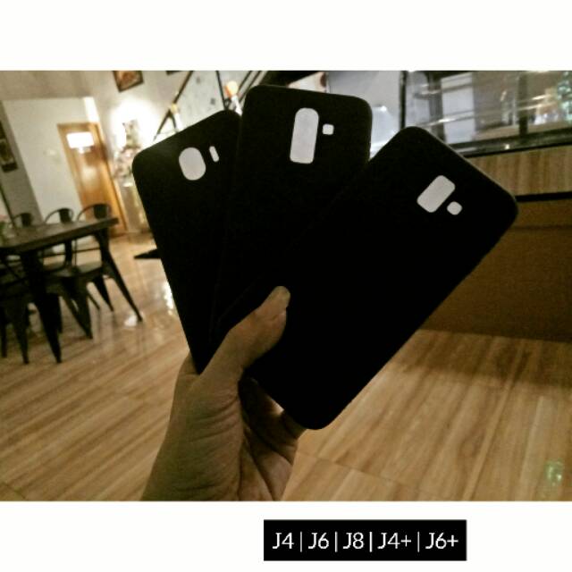 Blackmatte Samsung J4 J6 J8 J4+ J6+ Case Slim Black Matte
