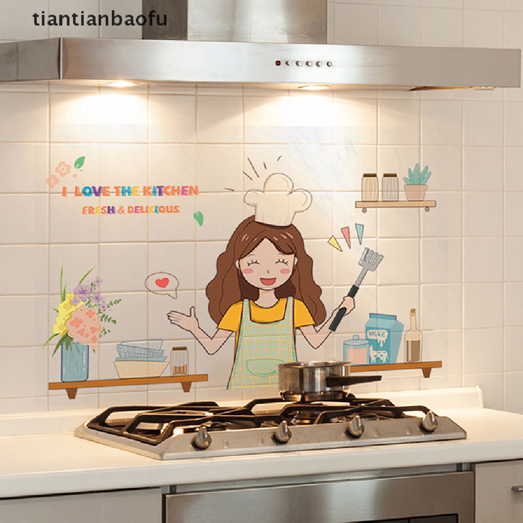 Stiker Wallpaper Tahan Air Dan Minyak Ukuran 30x90cm 60x90cm Untuk Dapur