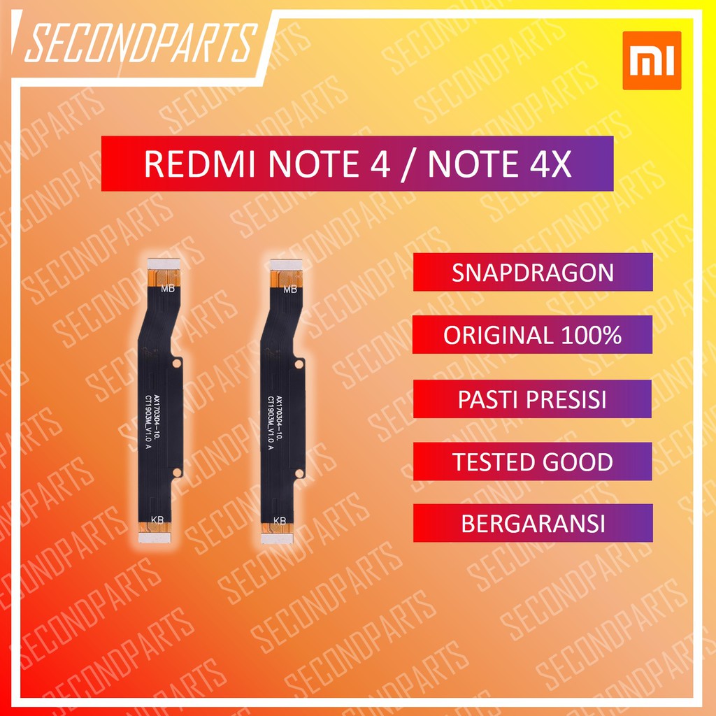 FLEXIBLE MAINBOARD MAIN BOARD XIAOMI REDMI NOTE 4 / NOTE 4X SNAPDRAGON ORIGINAL COPOTAN