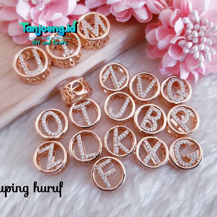 Liontin Huruf Inisial Xuping Charm Huruf Bahan Gelang Tali