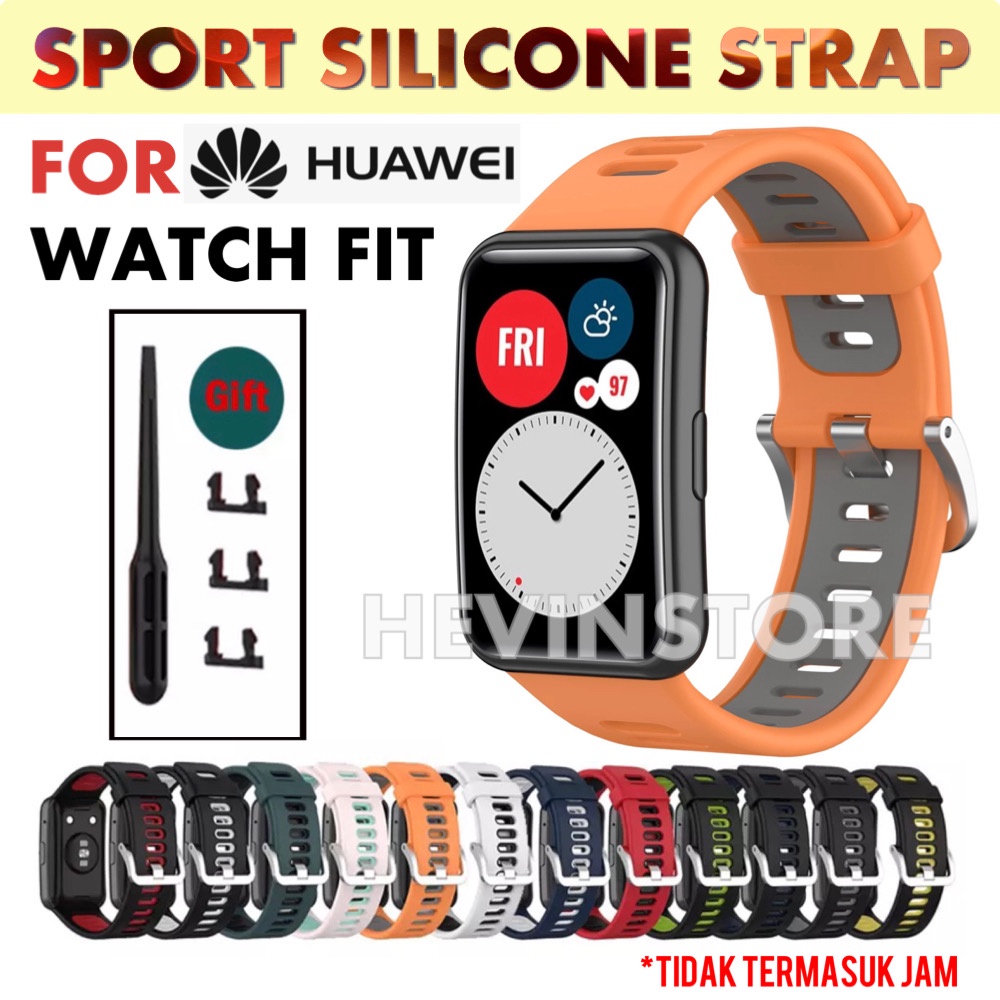 SILICONE SPORT BAND WATCH FIT Strap Tali Jam Rubber Strap Karet Silikon