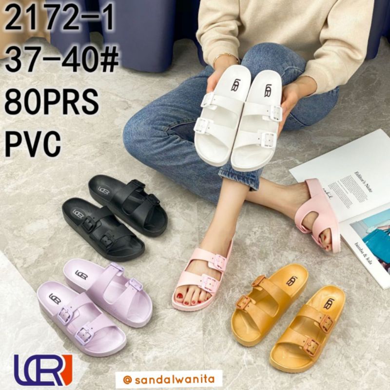 Sandal Jelly Wanita Karet Breslin Import Ban Dua 2172