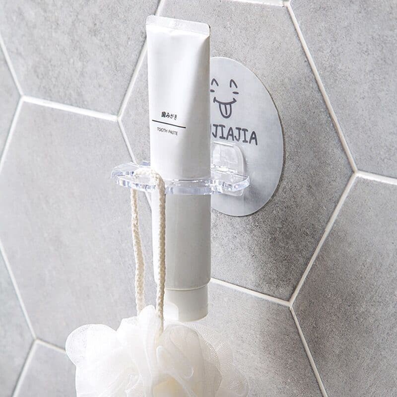 Holder Sikat Gigi Tooth Brush BULAT Tempat Odol Tempel Rak Kamar Mandi