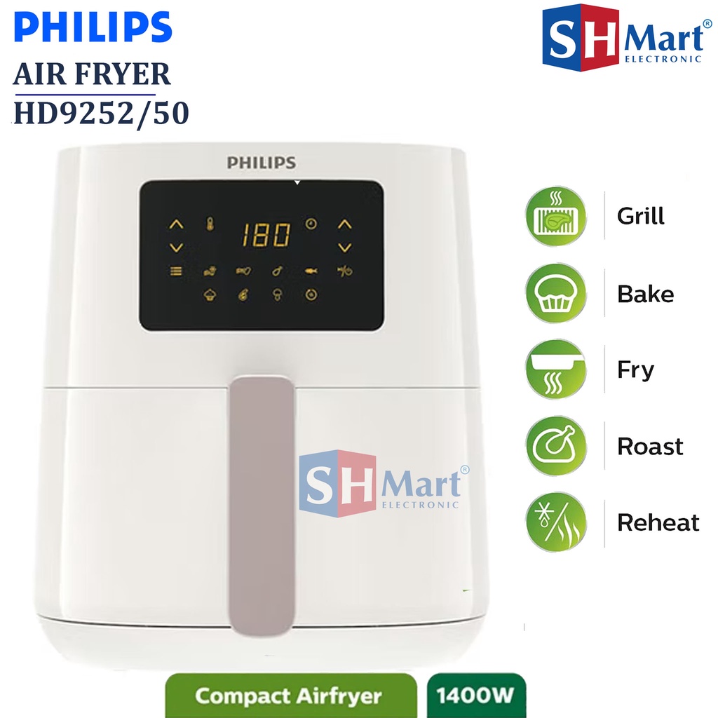 PHILIPS AIR FRYER DIGITAL HD9252/90 HD9252/50 HD9252/20 HD9252 KAPASITAS 4,1 LITER ( MEDAN )