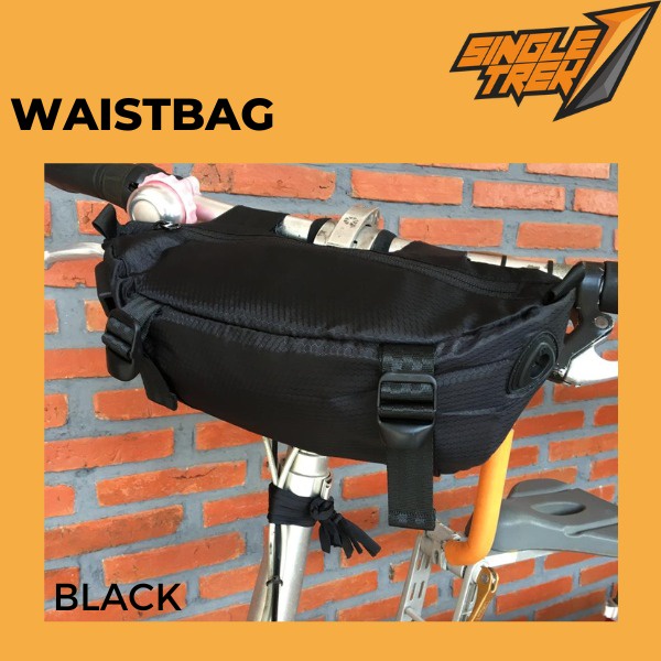 Tas Sepeda Wasitbag Pinggang Med TWM Black