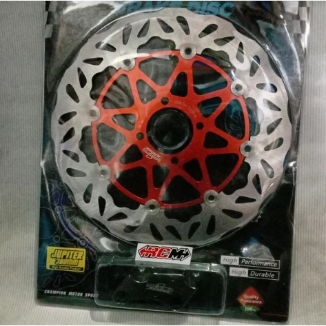 PIRINGAN CAKRAM DEPAN JUPITER Z BURHAN FIZR F1ZR UK 300MM UDH MA BRACKET CNC FLOATING ORANGE MG