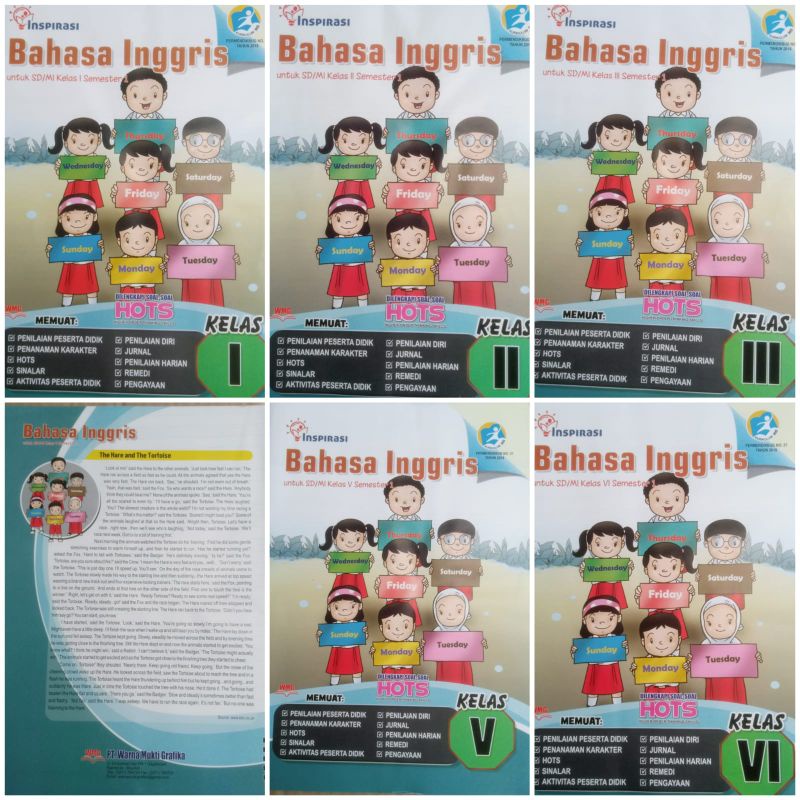 Jual Lks Bahasa Inggris kelas 1 2 3 4 5 6 Semester 1 warna Mukti ...