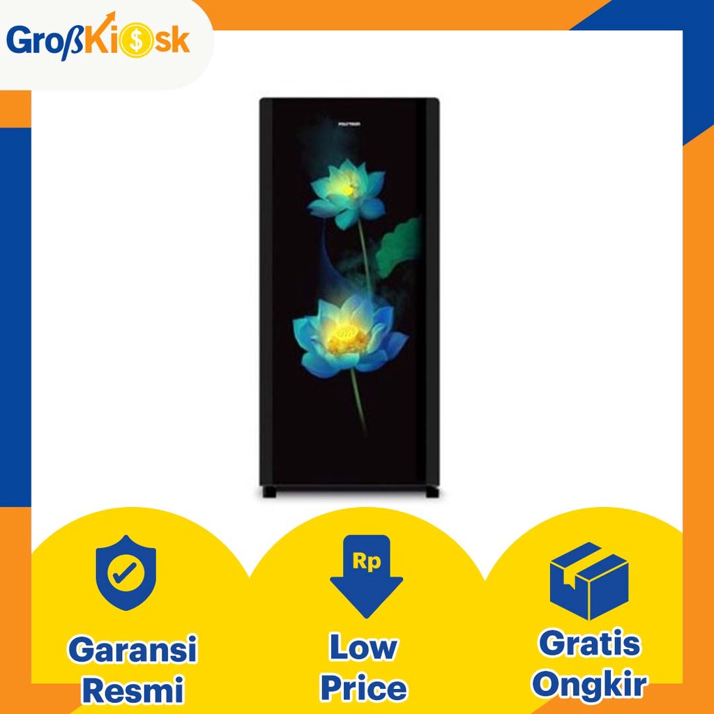 KULKAS 1 PINTU 180 L POLYTRON PRA 18PRX/PLX / PRA-18PRX/PLX