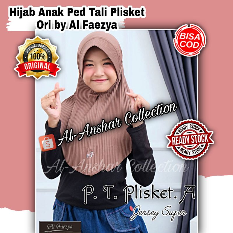 HIJAB ANAK PLISKET PED TALI ORI BY AL FAEZYA