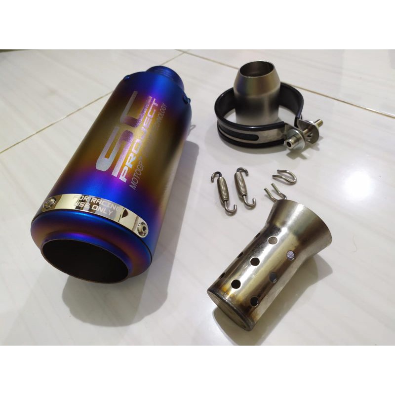 SILENCER KNALPOT SC PROJECT CRT BLUE ORIGINAL IMPORT TAIWAN