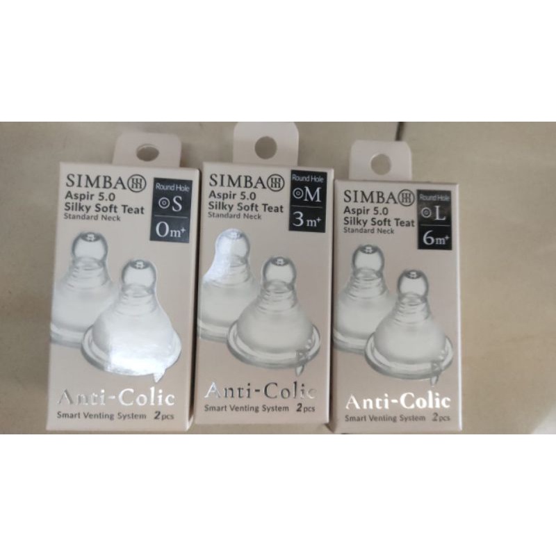 SIMBA Nipple Silky Soft Teat Standart Neck Anti Colic