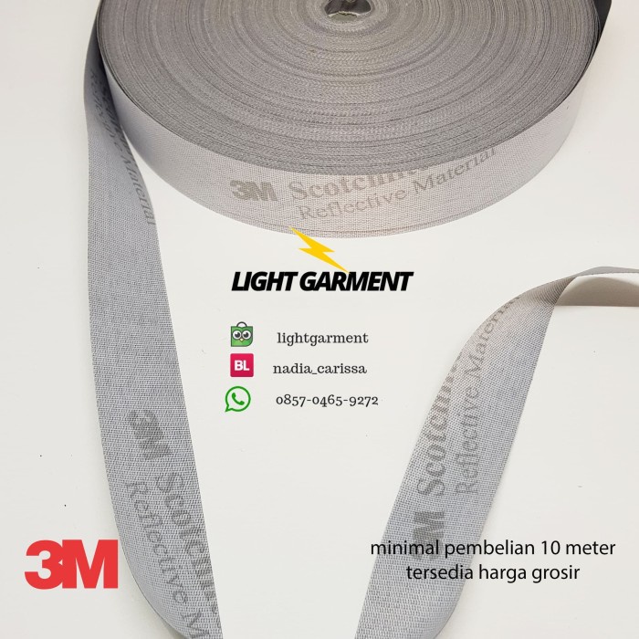 

DISKON- BISA COD Scotlite / Reflective / Scotchlite tape 8906 original 3M lebar 2,5cm