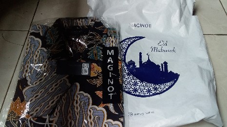 Maginot Kemeja Batik 2.0 Irawan-ss Lengan Pendek Pria + Free Masker