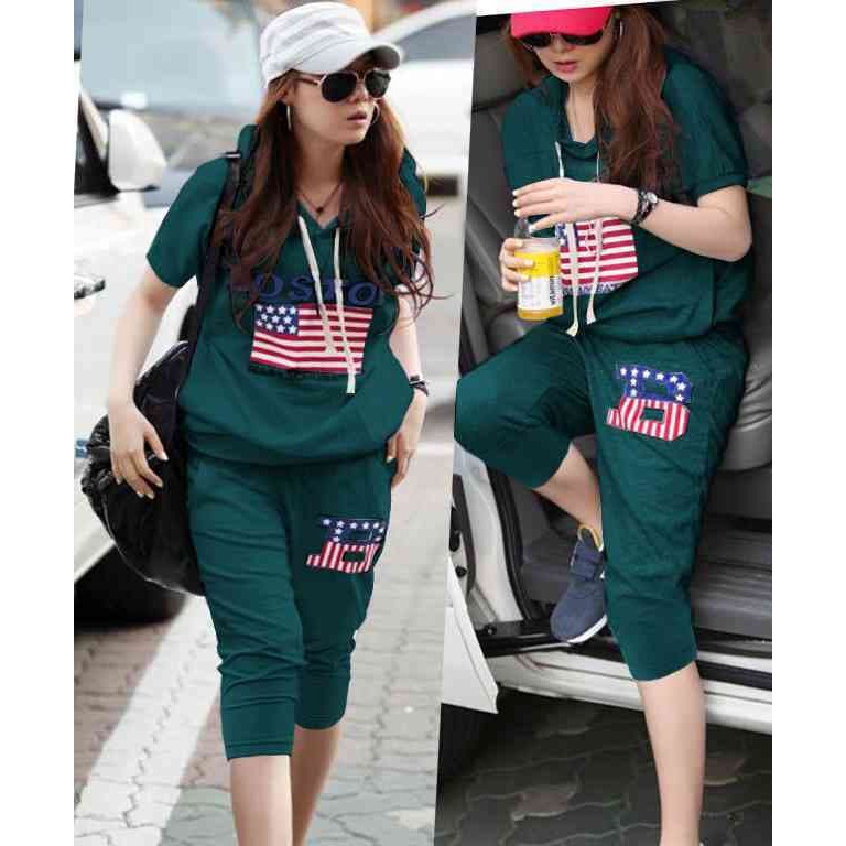 setelan piyama panjang putih hitam muslim fashion tangan wanita batik stelan tidur kekinian jumbo i.