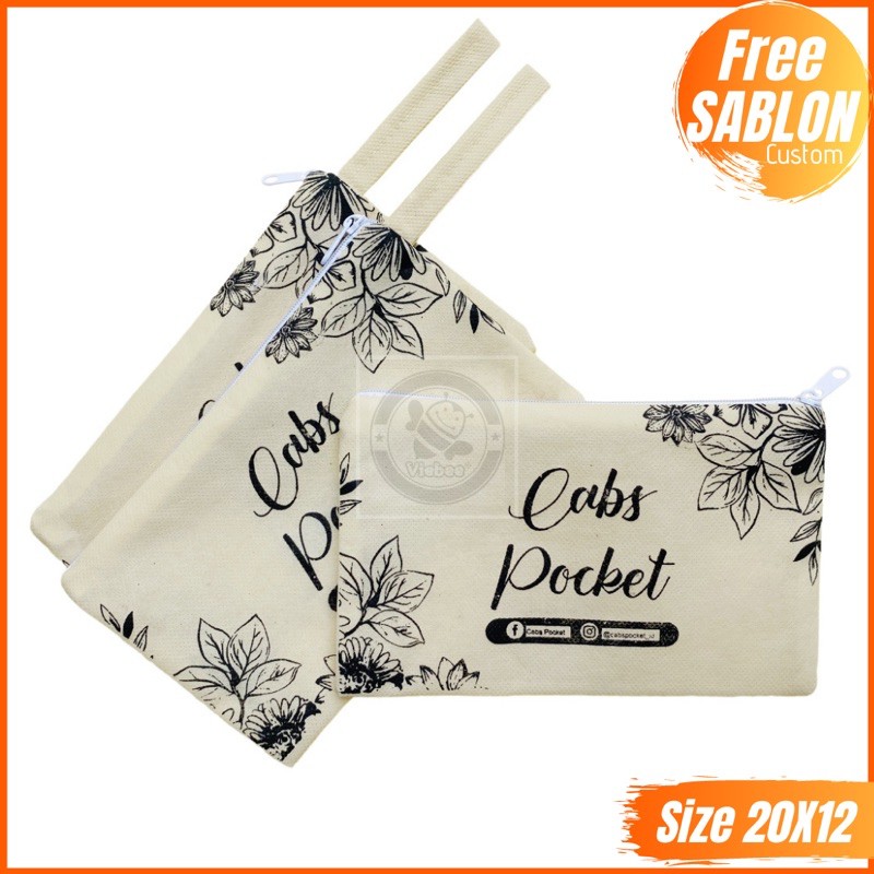 POUCH KOSMETIK CUSTOM SABLON GRATIS | DS 20.12