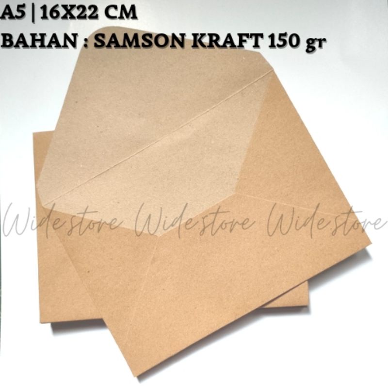 

A5 amplop vintage Kraft paper | 150 gr amplop Aesthetic| UK 16x22 cm | Amplop murah
