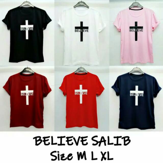 Kaos Rohani SALIP BELIEVE UK M. L. XL