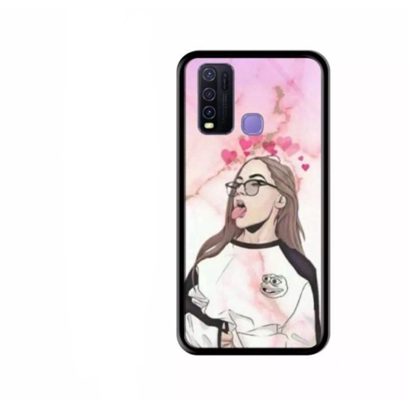 Athan Case Custom Vivo Y30 Y30i Y50 Fashion Motif Cewek series
