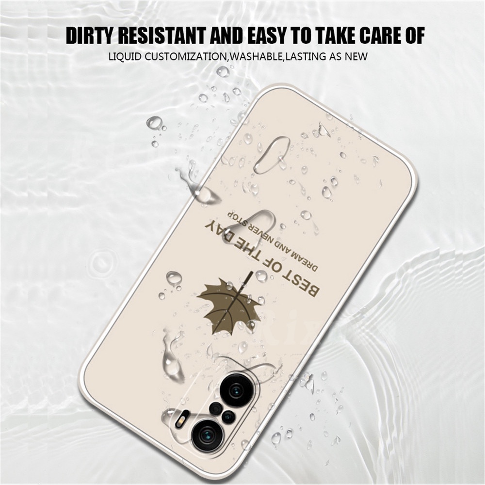 Casing OPPO A16 A54 A94 OPPO A15 A15s A53 2020 A52 A92 A7 A12 A31 A5S A3S A1K A37 A59 F1S F9 F7 Reno 6 Reno 5 Reno 2F Realme8i RealmeC11 2021 Luxury Maple Leaf Pattern Soft Square Silicone Phone Case Cover Rixuan