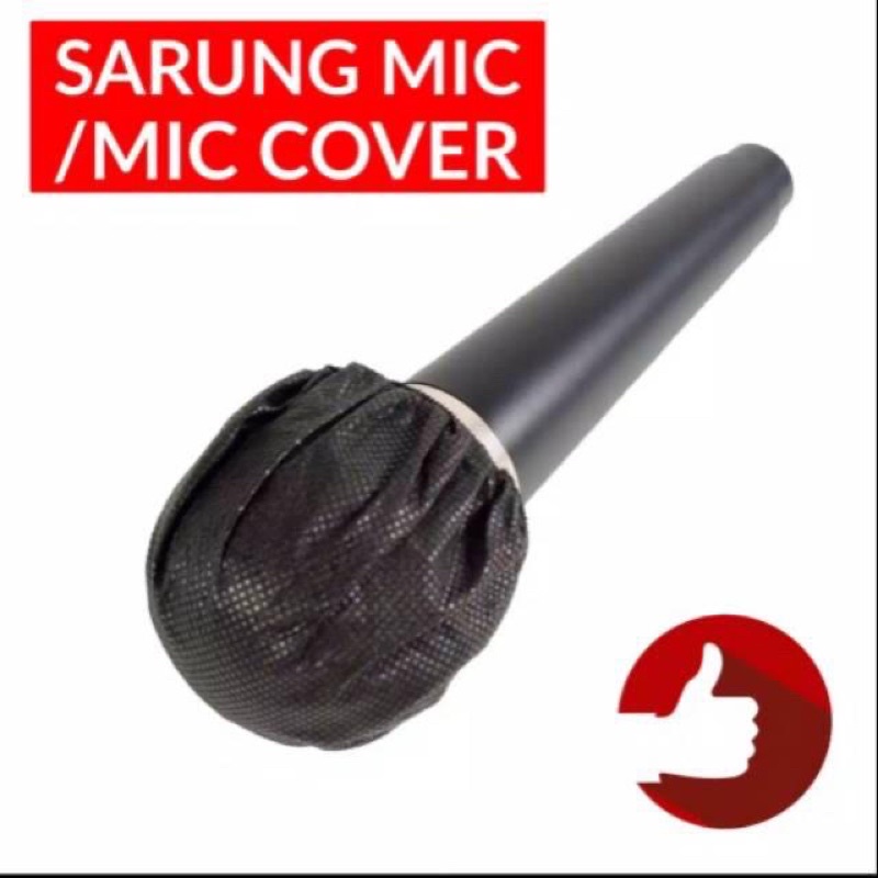 10pcs SARUNG MIC COVER MIC ANTI VIRUS BUNGKUS MIC COVER MIC