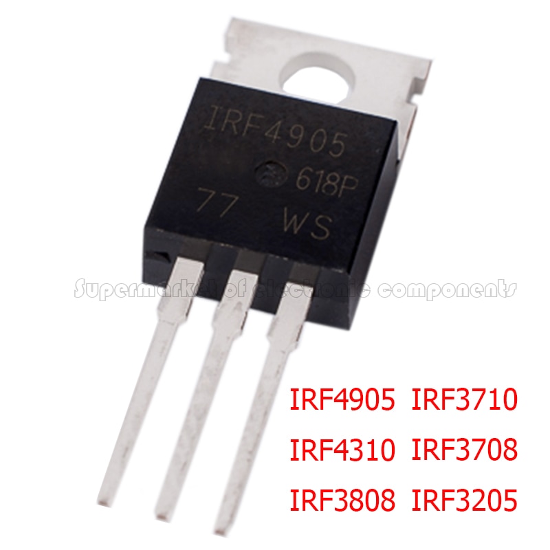 10pcs Irf4905Pbf Irf4905 Irf4310 Irf3808 Irf3710 Irf3708 Irf3205 Power Mosfet