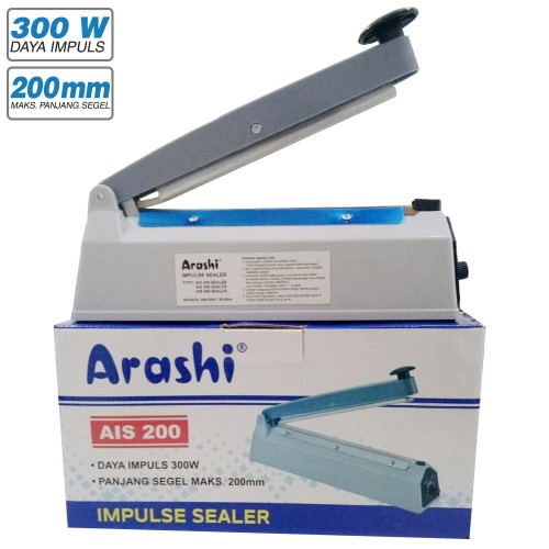 Hand Impulse Sealer Arashi AIS-200 Alat Perekat Plastik 20cm / Hyperlite TIS-202