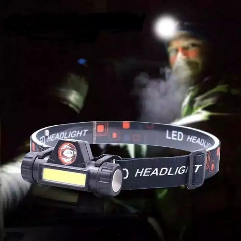 Senter Kepala Sorot Jauh Dekat High Power Headlamp / HeadLamp Senter Kepala Baterai Tahan lama