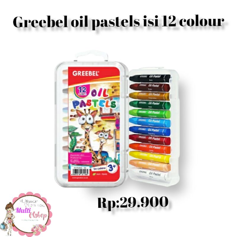

kerayon warna isi 12 colour oil pastels