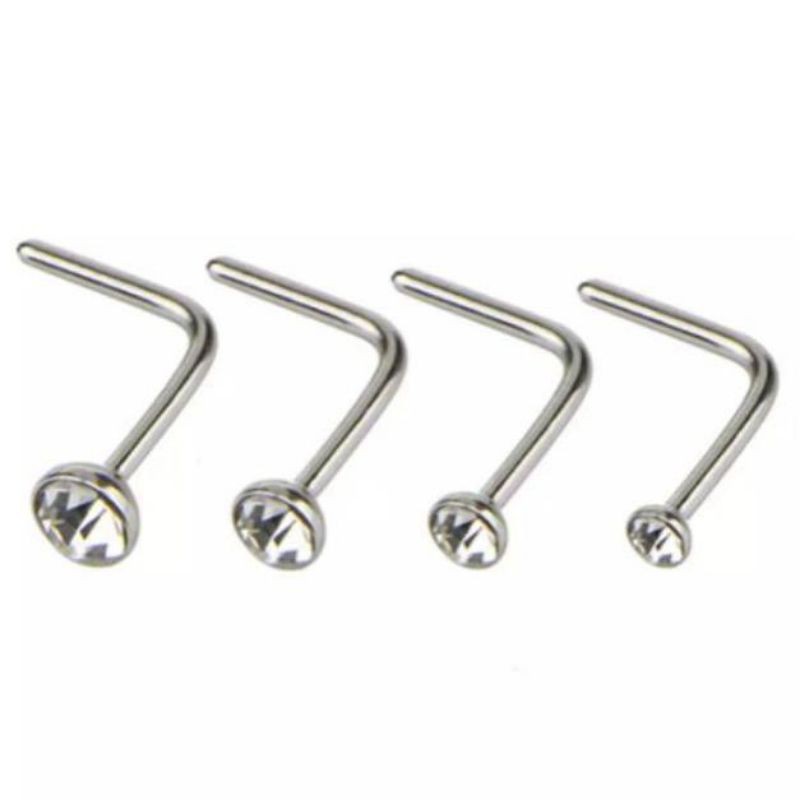 Anting hidung stainless nose stud panjang 7mm