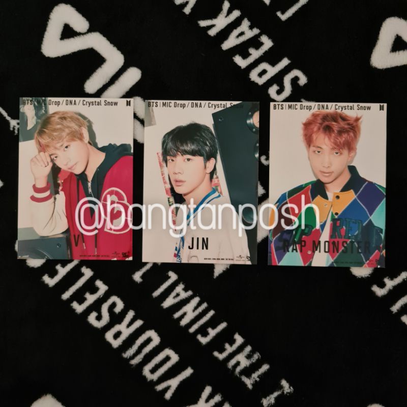[READY STOCK] BTS Mic Drop/DNA/Crystal Snow Official Postcard