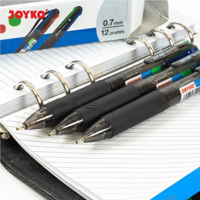 

Joyko Pen Quaco BP-213 Ball Pen Point Pulpen 4 Warna Bolpen BP213 ORI SATUAN