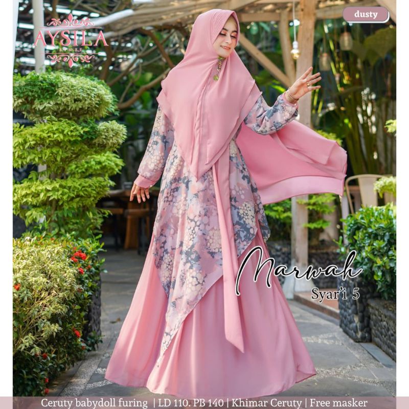 Marwah syar'i gamis set