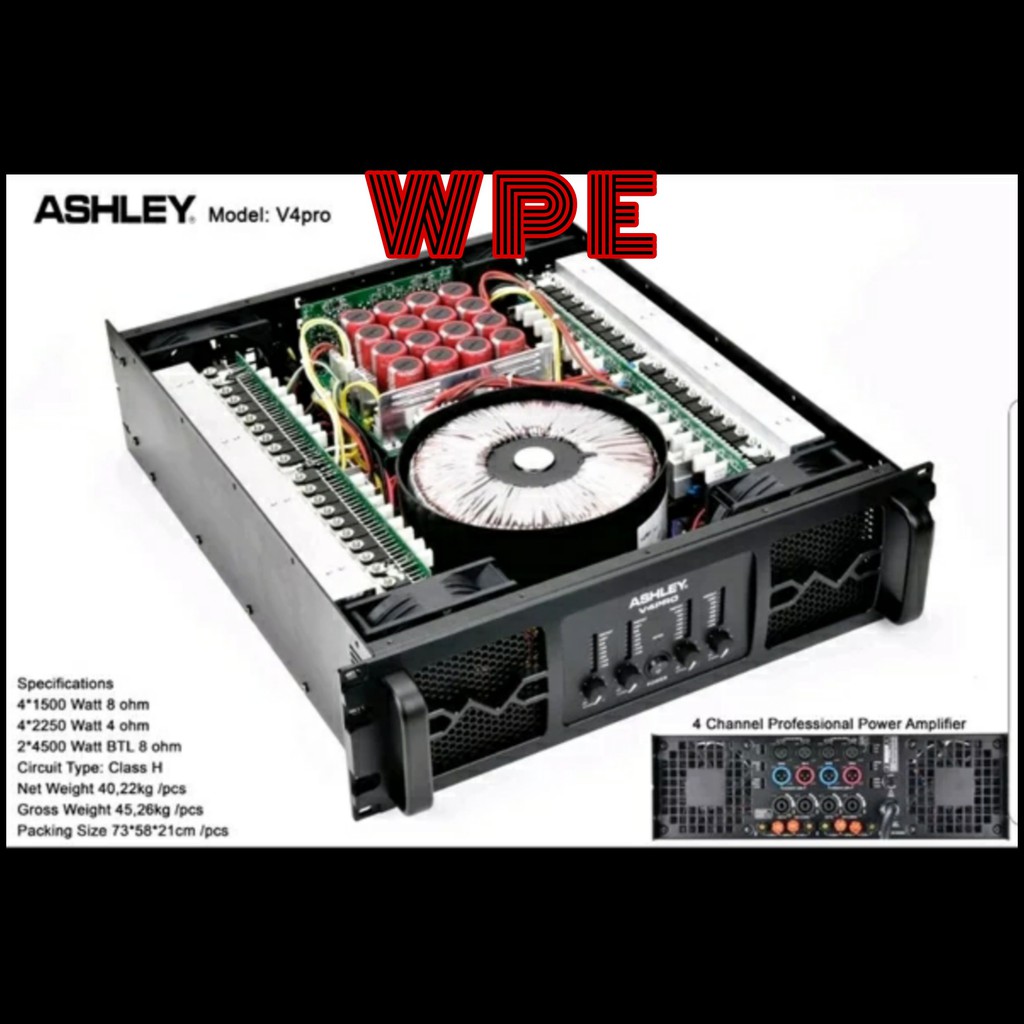 power 4 Channel Ashley V4Pro V4 Pro V 4Pro V 4 Pro Original