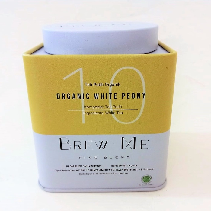 

BREW ME FINE BLEND ORGANIC WHITE PEONY TEA 50 GR / TEH PUTIH ORGANIK