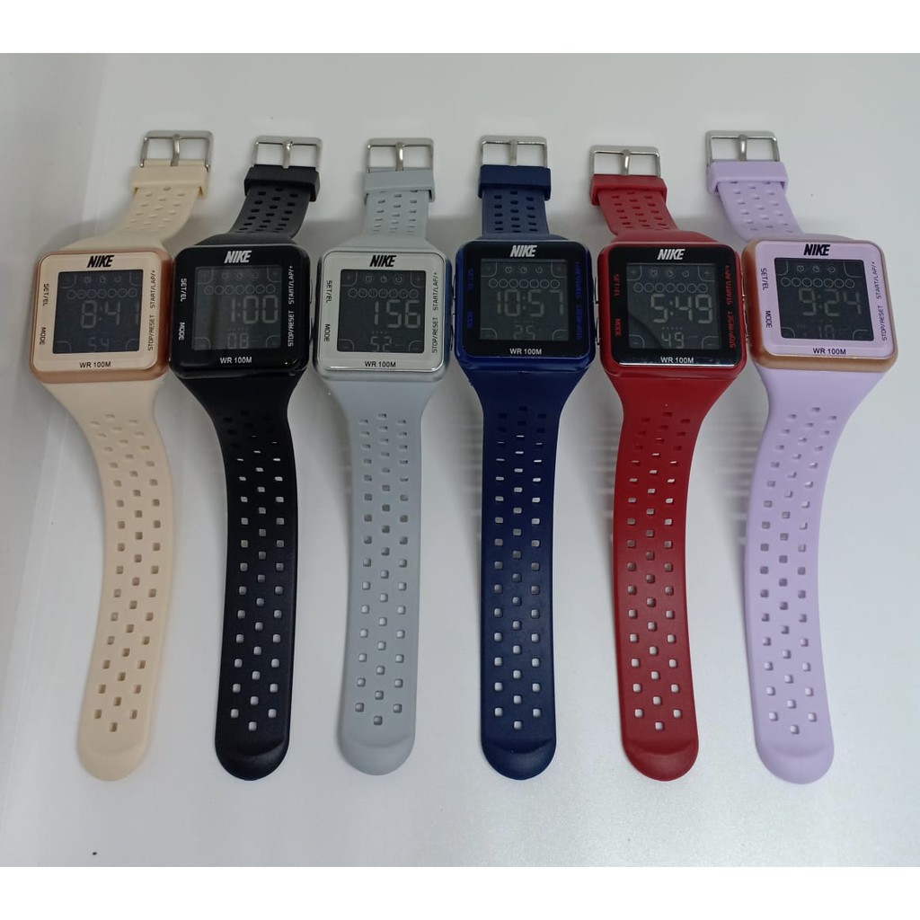 ( BISA COD ) JAM TANGAN WANITA/CEWEK NIKE NK-61664QL KOTAK DIGITAL BEST SELLEERR..!!!