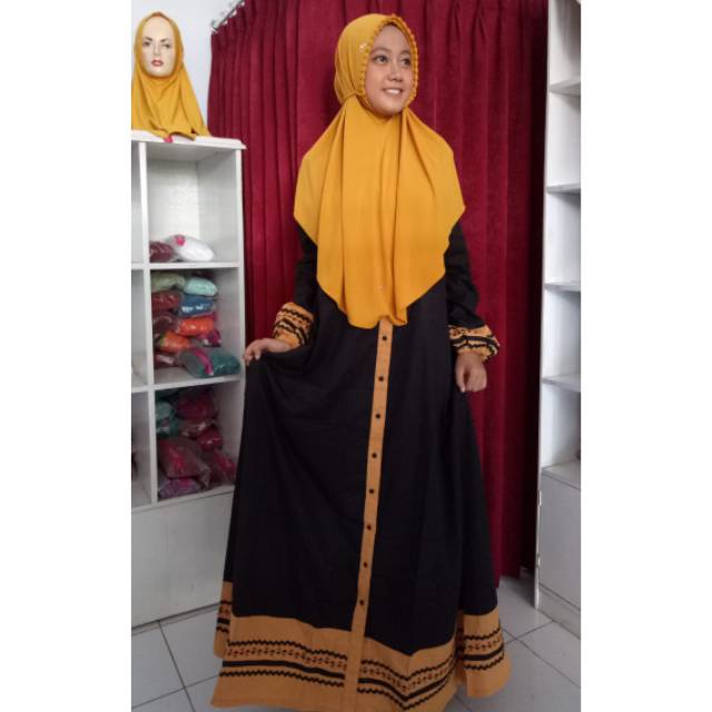 New Gamis Dannis A 191205 Hitam