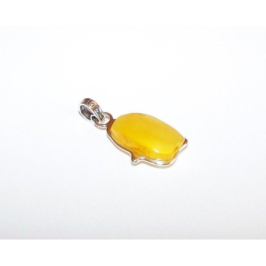 Natural Baltic Amber Pendant Sterling Silver 925 JAR111
