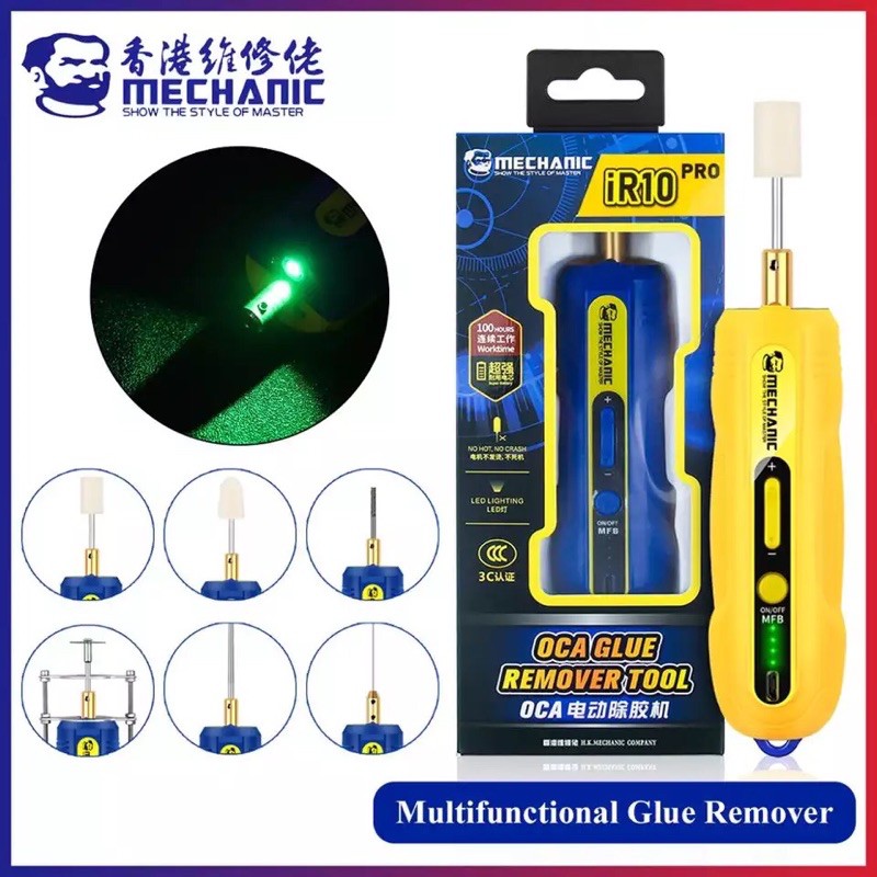 MECHANIC IR10 PRO OCA GLUE REMOVER TOOL 6IN1 - ALAT PEMBERSIH LEM OCA ELEKTRIK