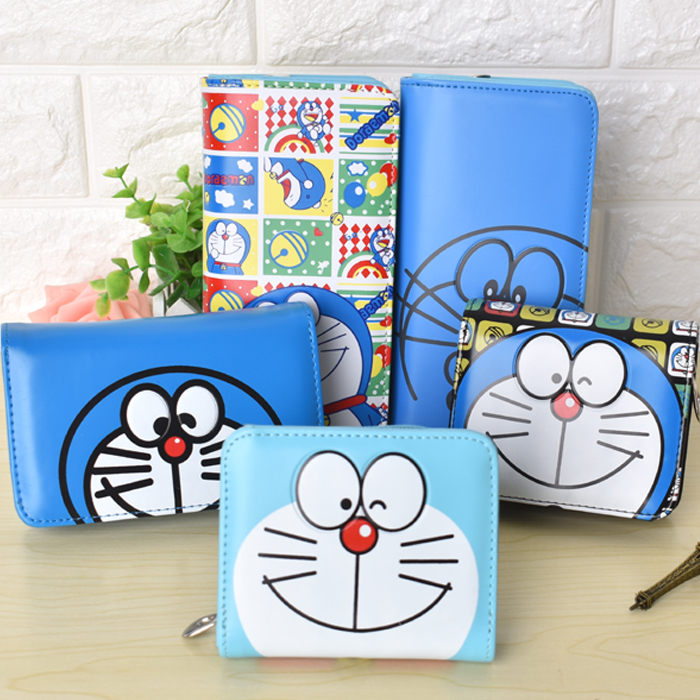  Dompet  Pendek Wanita Motif Kartun Doraemon Dengan 