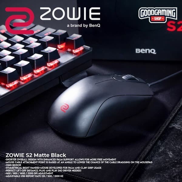 Zowie S2 Black - Gaming Mouse