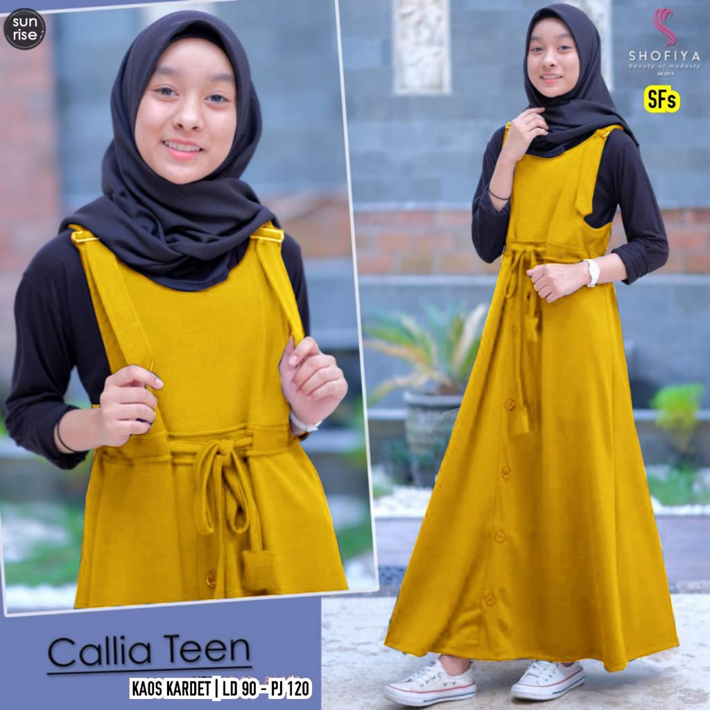 CALLIA TEEN - Dress Anak Perempuan Wanita Shofiya BTC