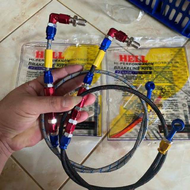 KABEL SELANG REM DEPAN VARIASI PSI CRG KABEL SELANG REM DEPAN MODEL PSI CRG 95CM UNIVERSAL