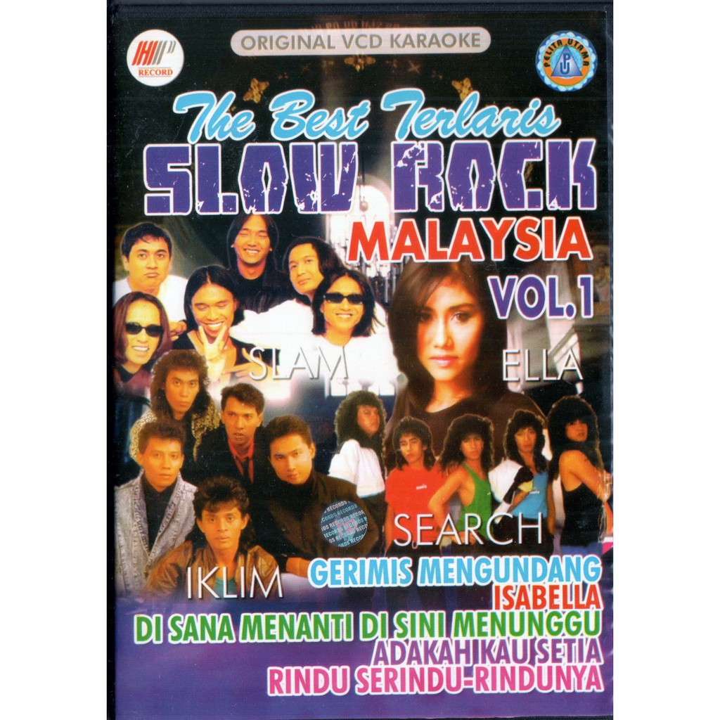VCD KARAOKE THE BEST SLOW ROCK MALAYSIA VOL 1