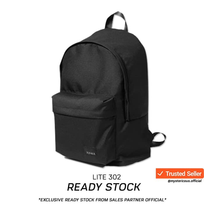Tas Backpack By Nama Lite No.302 Black - Warranty Lifetime (-Unisex)-